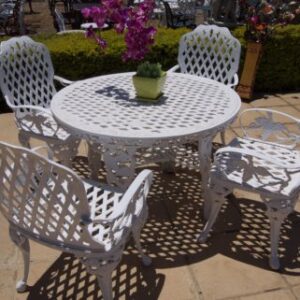 Grape 4 Settee Cast Aluminium Set