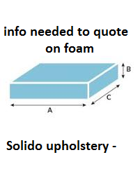 FOAM Options for upholstery
