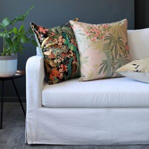 Upholstery for slip cover couches